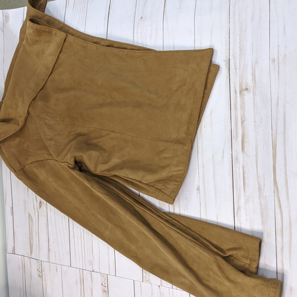 Women's Romeo & Juliet Couture Faux Suede Drape Jacket M - Picture 6 of 12